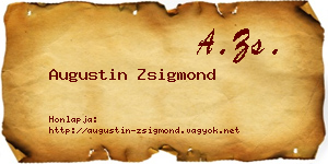 Augustin Zsigmond névjegykártya